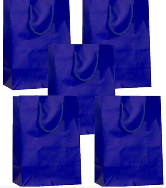 Gift Bag MEDIUM BLUE Matt Laminated 