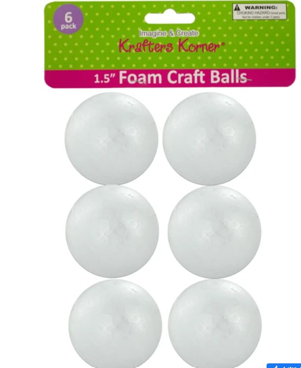 Foam Craft Balls MEDIUM #GR139 - Sale