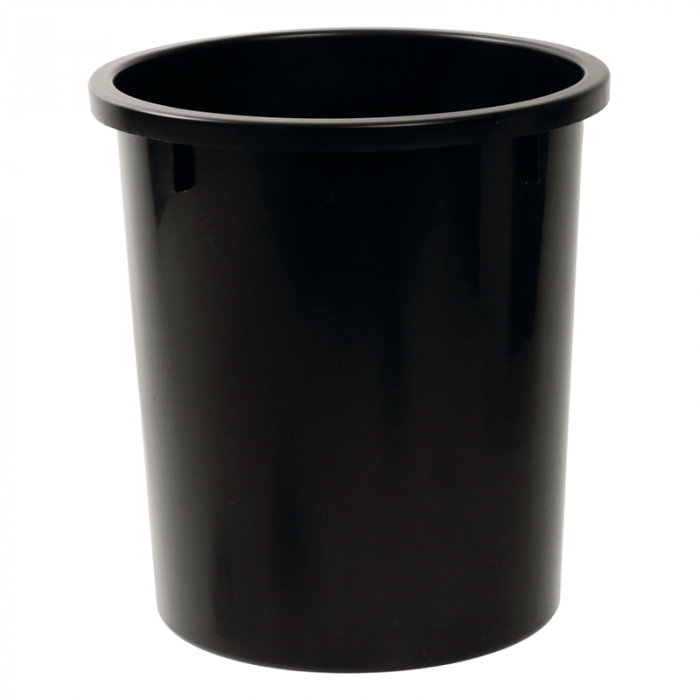 Faibo Waste Paper BLACK 14L Round Bin #305-02
