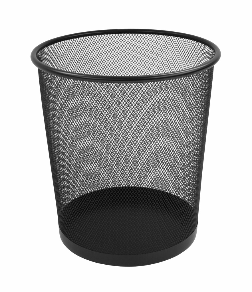 Waste Bin ROUND #WB27.5cm Wiremesh BLACK 