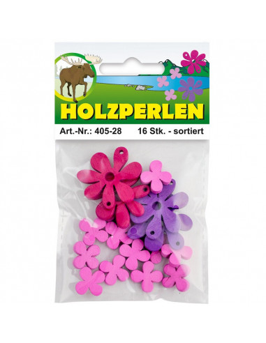 Meyco Wood FLOWER Beads - Sale