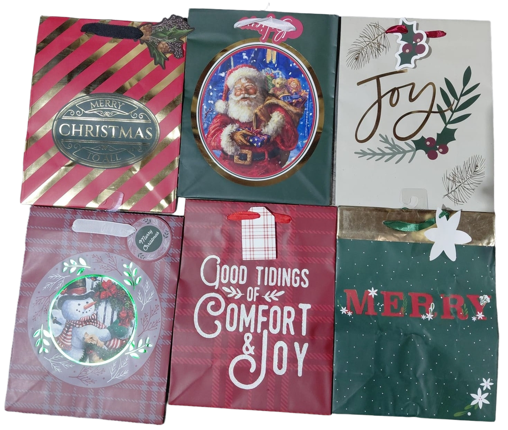 Xmas MEDIUM #CGBT2A-68/1142V2/1139/1140/1141/1138/1137 Gift Bag