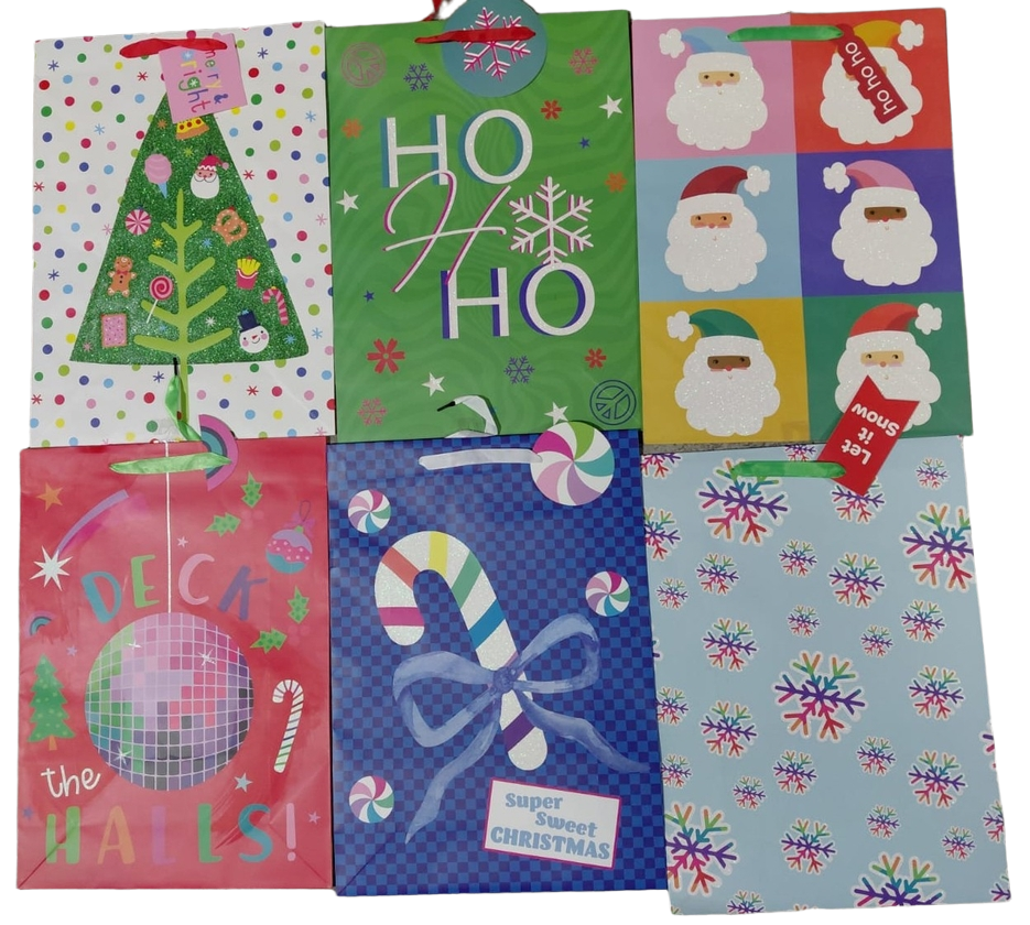 XMAS JUMBO #CGBT4A-6/212V4/210/208/207/209/2011V4 Gift Bag - Whimsicle 