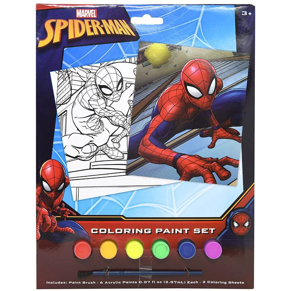 709280SPC* SPIDERMAN Poster Paint Set with Brush
