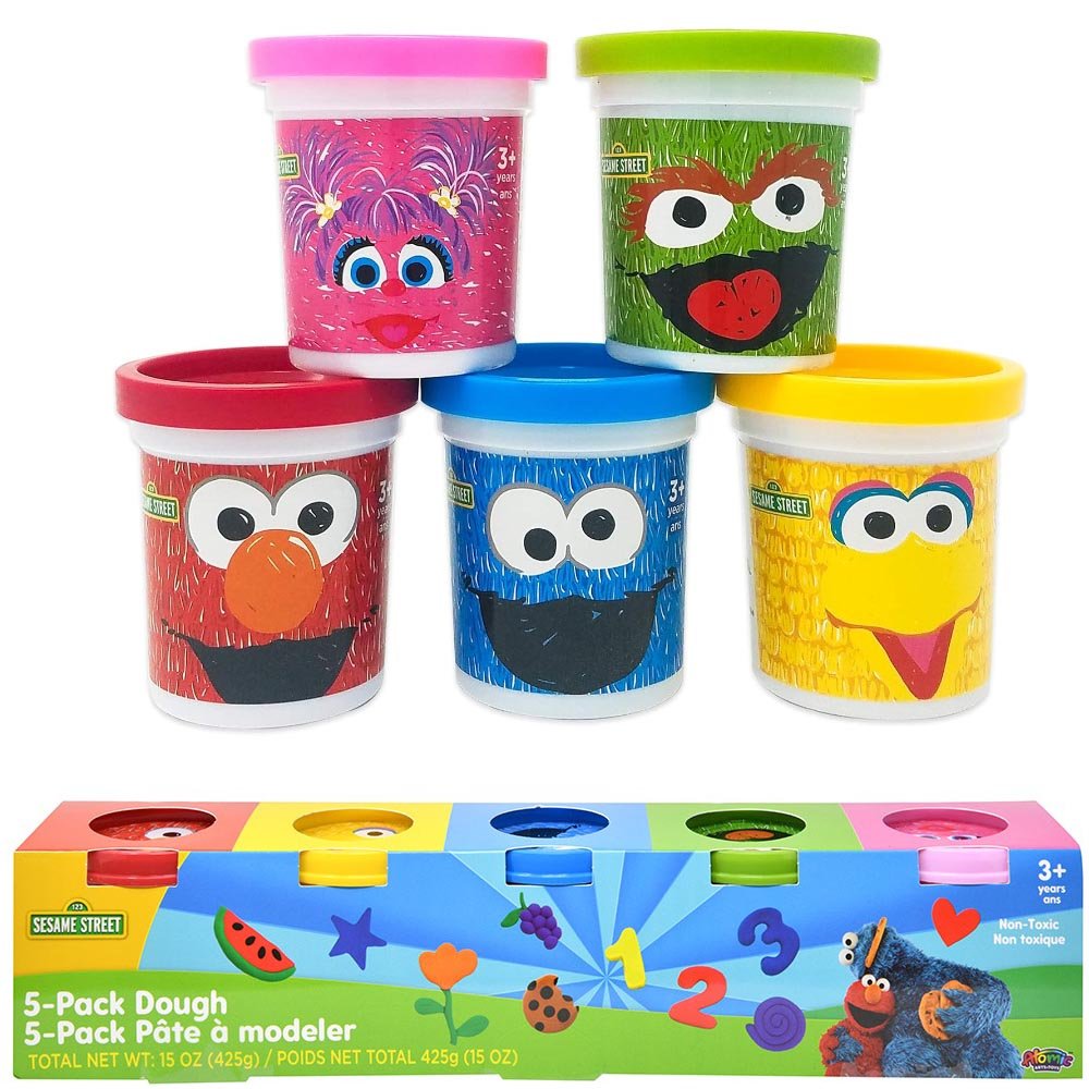 2225* SESAME STREET 5pk 3oz Dough Cans