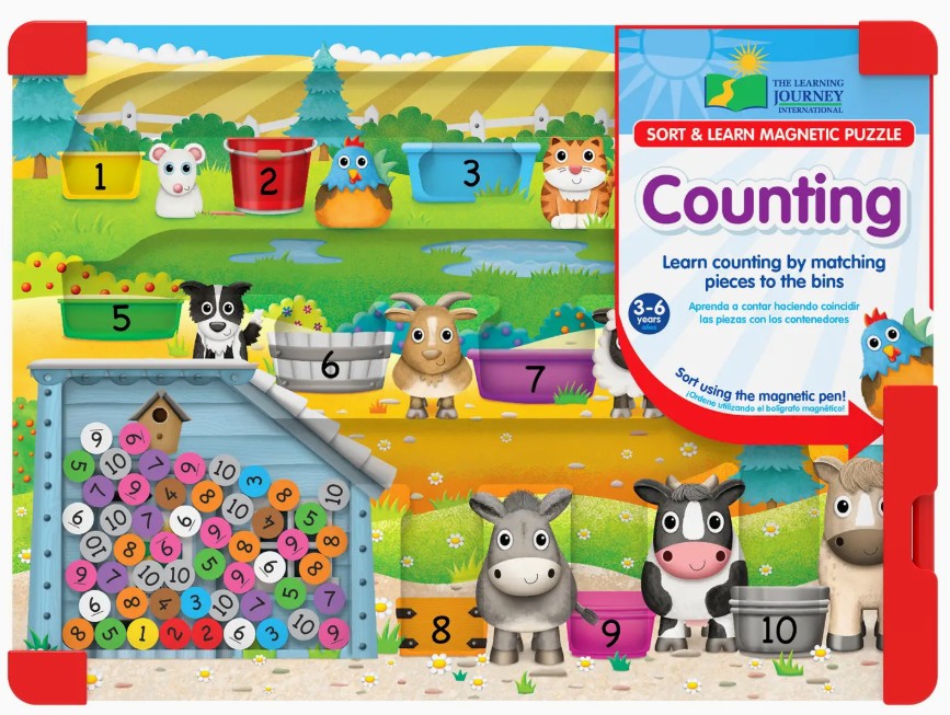 Sort & Learn Magnetic Puzzle - COUNTING 2+