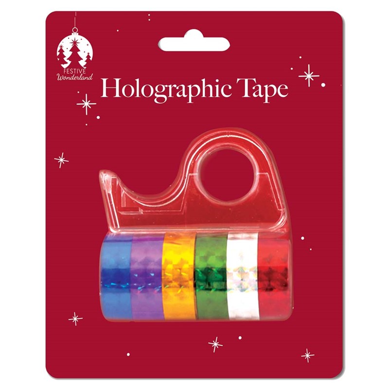 XMAS Holographic Tape #X9640A with Dispenser