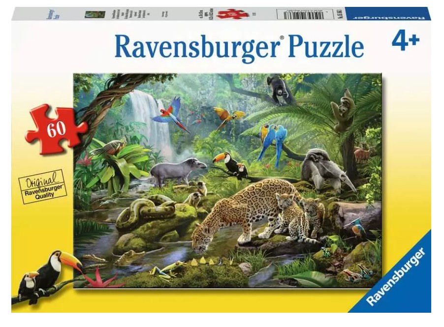 Rainforest Animals 60pc Puzzle 4+