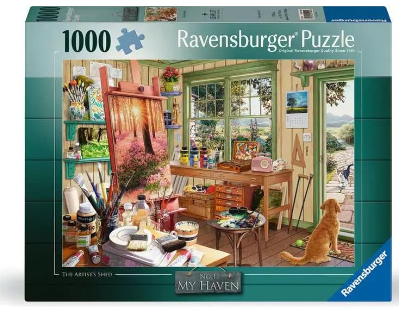 My Haven Artist's Shed 1000pc Puzzle 14+
