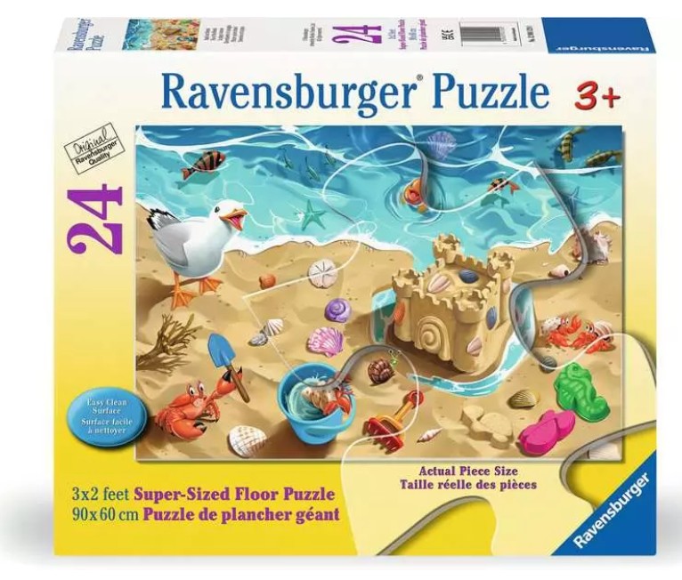 Floor Puzzle: Fun At The Beach 24pc Giant 3+