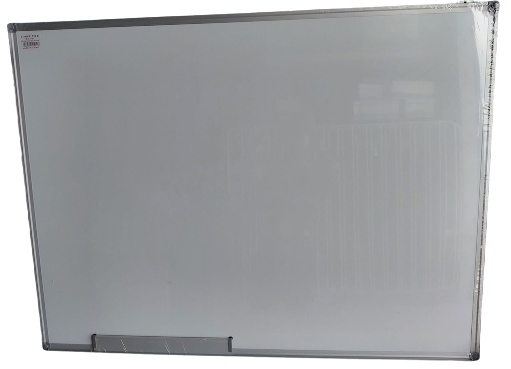 Carib Isle Whiteboard Magnetic 36x48" w/Alum. Frame & Holder