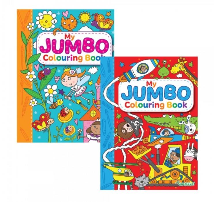 My Super Jumbo Colouring Book- 2 Designs #P2168