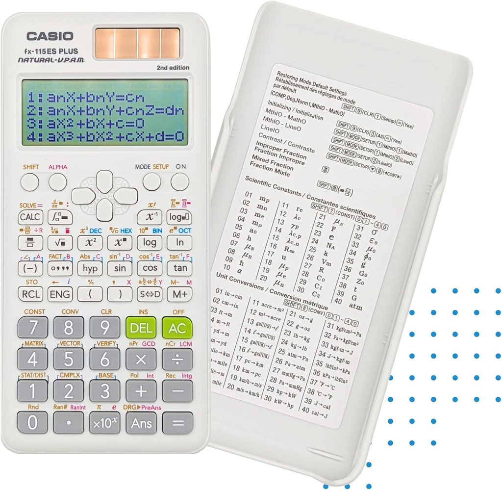 Casio Scientific #FX-115 ESPLUS 280+ Functions Calculator