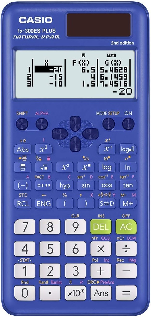 Casio Scientific #FX-300 ESPLUS Blue 262 Functions Calculator