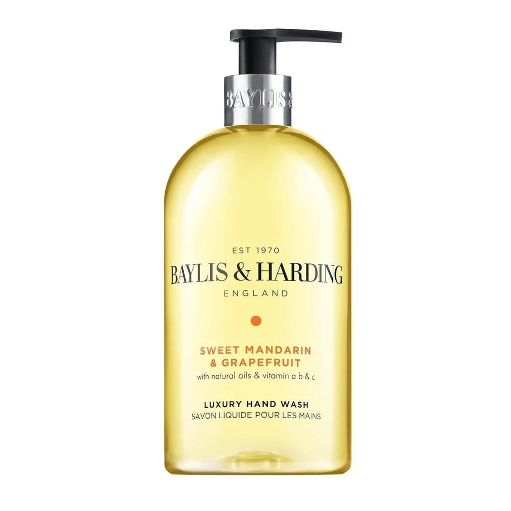Baylis & Harding SWEET MANDARIN & GRAPEFRUIT Hand Wash w/Pump 500ml #BMHWMG/9
