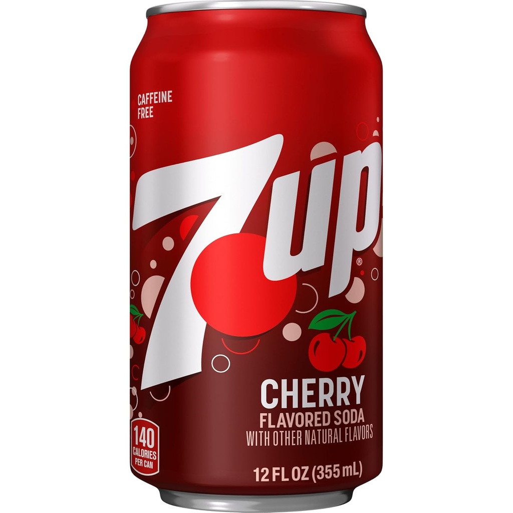 7UP CHERRY 12oz Can - Each - (24/ctn)