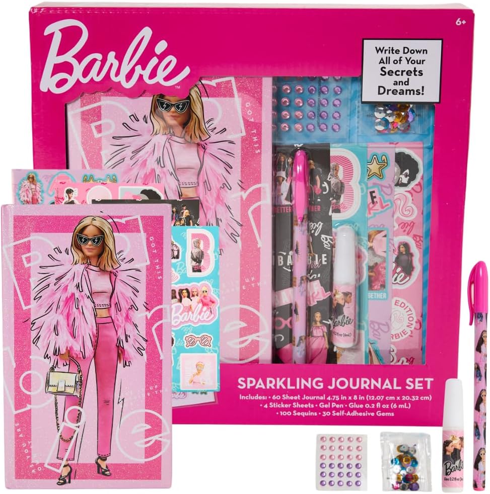 715215BAR* BARBIE Sparkling Journal Set