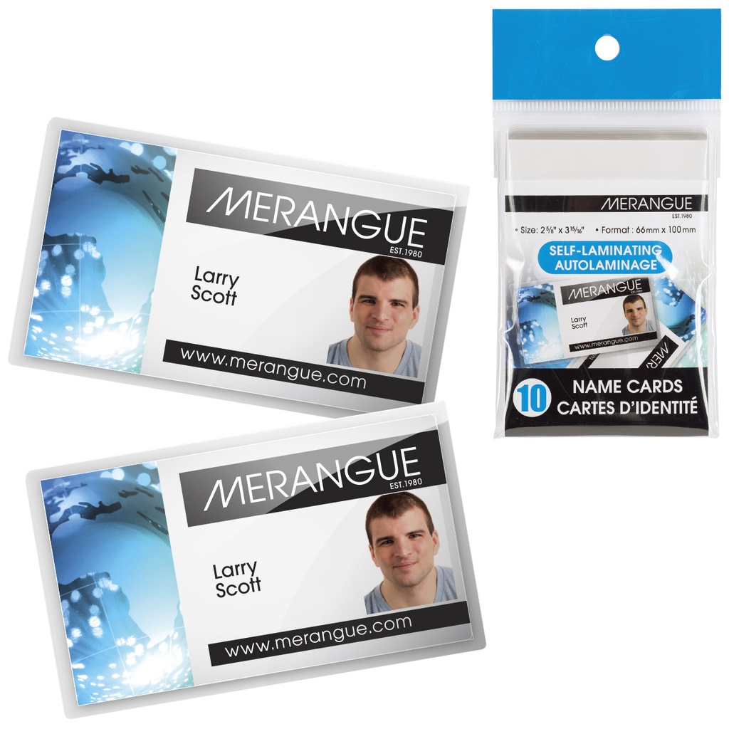 Self Laminating 2 5/8x3 15/16" Name Cards #1026-7061 10pk - Sale 