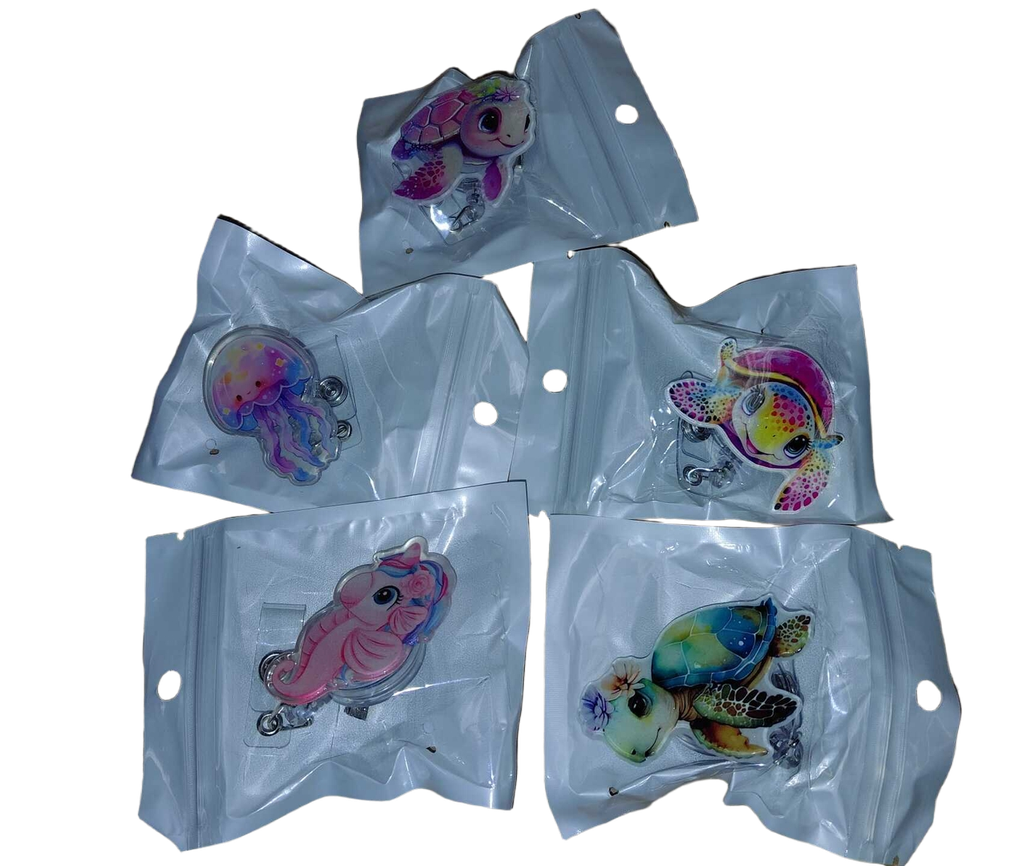 Badge Reel Acrylic Holder 5 Asst Designs