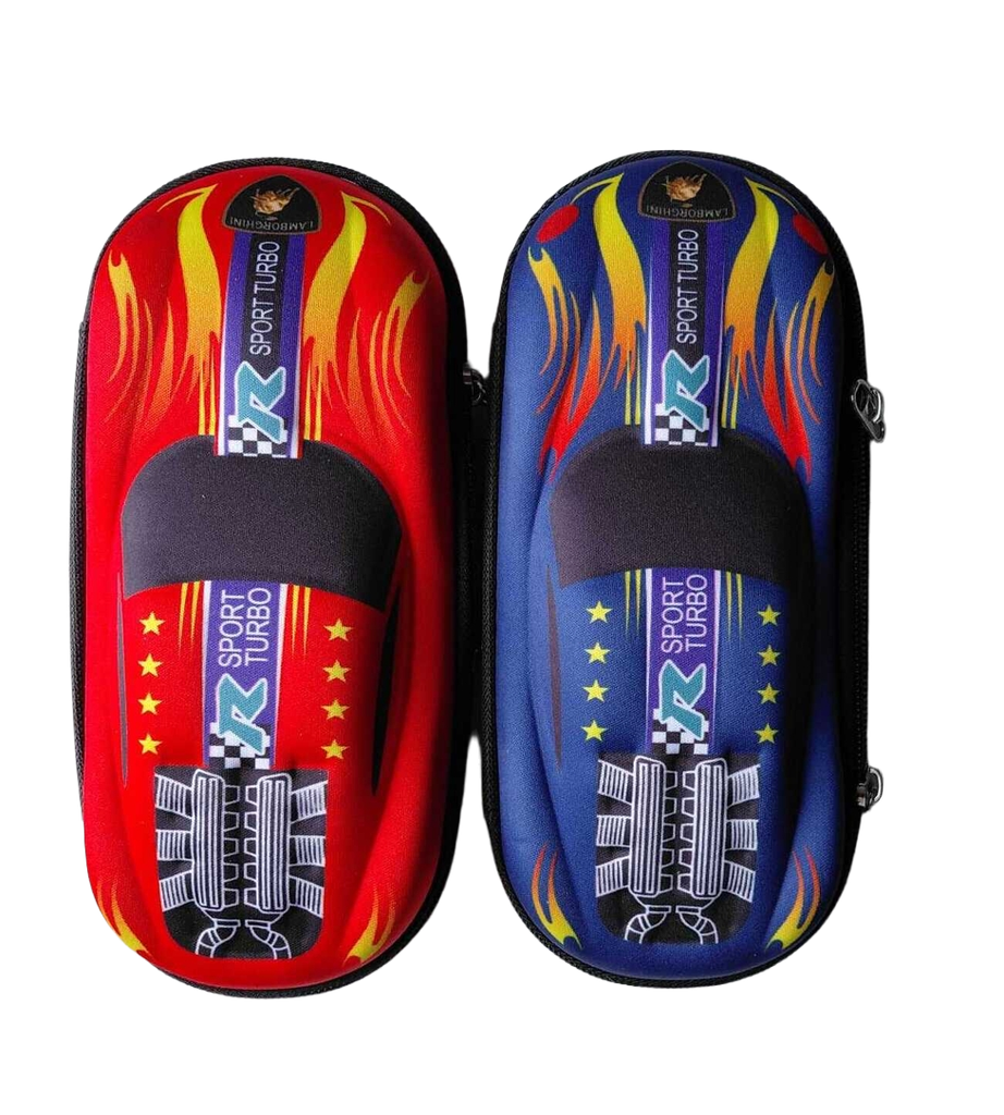 EVA Pencil Case RACING CAR Asst Cols (Molded)