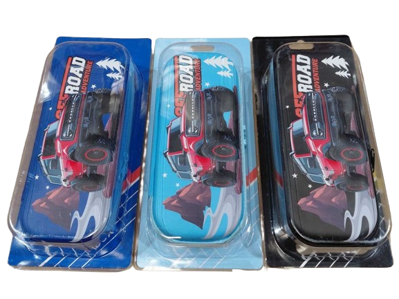 Pencil Case MONSTER TRUCK Off Road Adv. Asst. Cols (Molded)