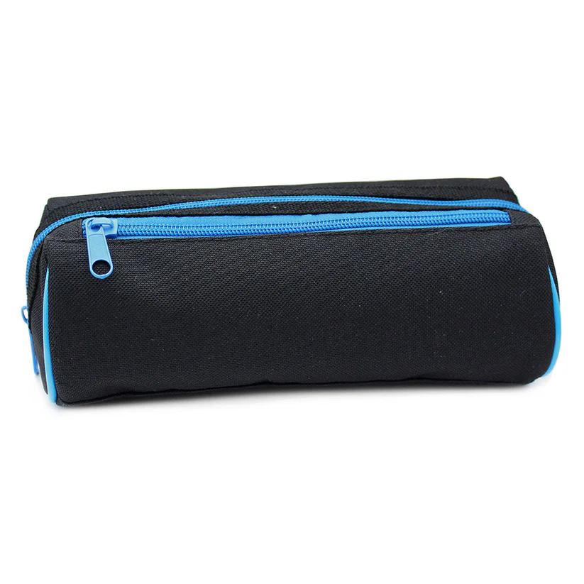 Pencil Case - Blue Zip Sporty Black #PCA112