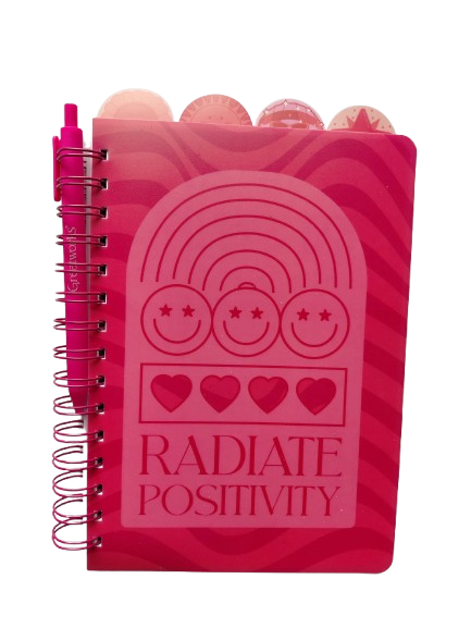 Greatworks Poly 4 Tab Spiral Journal w/Pen (2 Designs) #127-5055