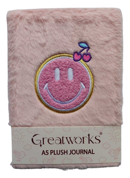Greatworks A5 PLUSH GIRLS Journal 80shts (3 Designs) #127-4135