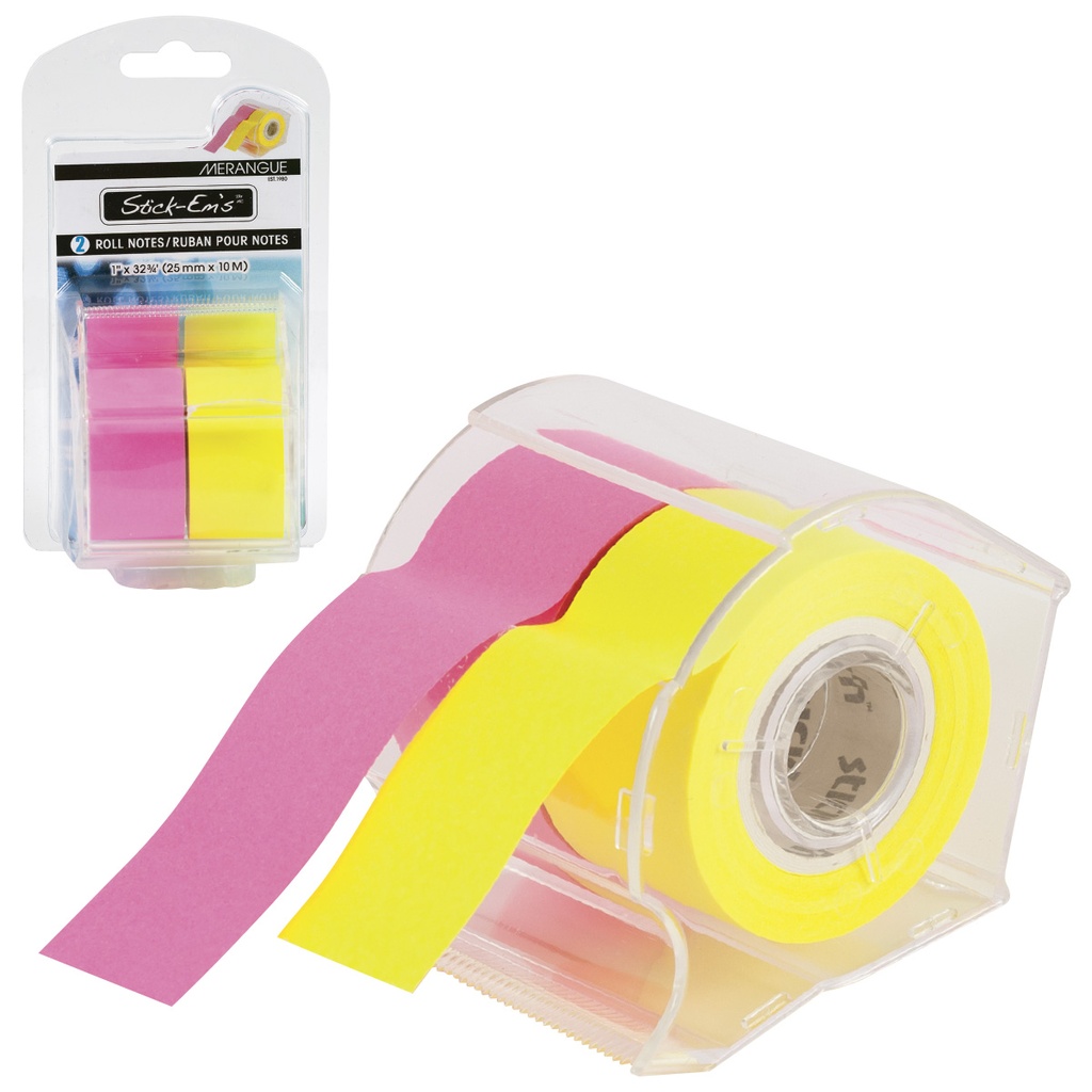 Stick-Ems Sticky Roll Notes w/Dispenser (Sold as 2pk) #1024-6331
