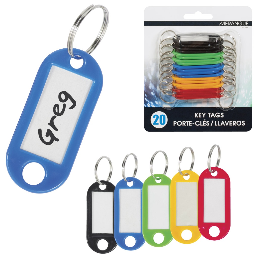 Key Tags (Plastic) 20pk - Sold as Packs #1008-7601