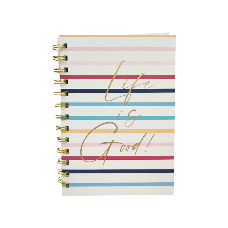 Spiral Notebook 5x7" LIFE IS GOOD #1028-2120