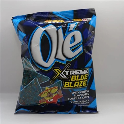 Sunshine Snacks Ole Xtreme Blue Blaze Chips 43g 