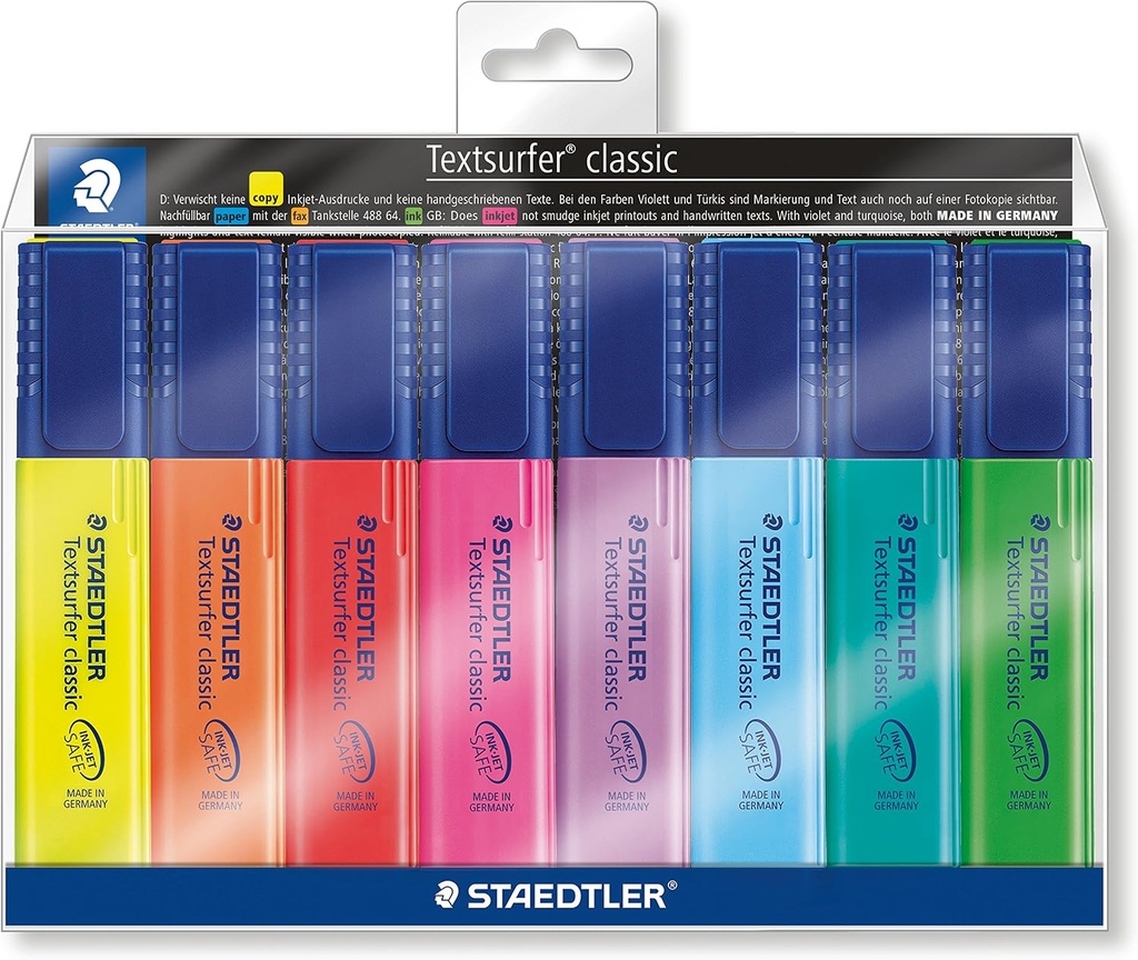 Staedtler Textsurfer Highlighter 8pc Set #364WP8