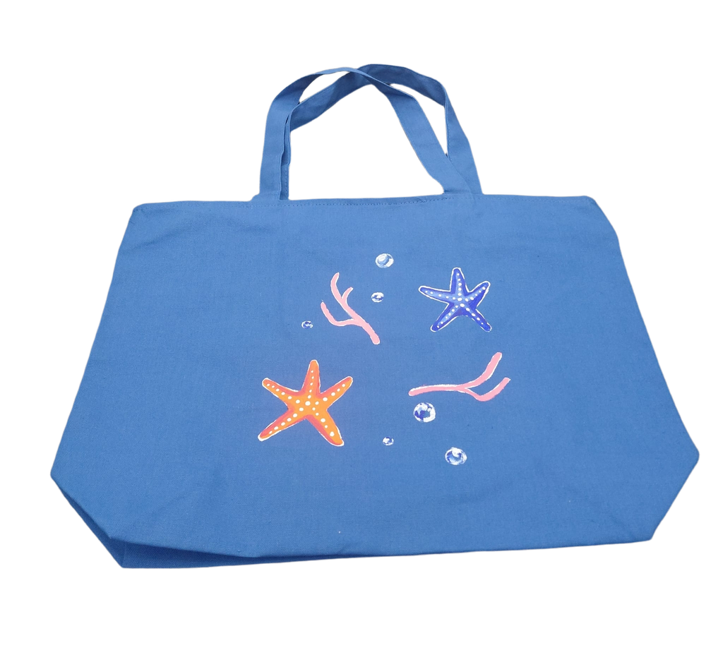 Artzy bag - SEA CORAL Design Tote Bag (Can Be Used For Art Bag/Beach Bag or Every Day Use)