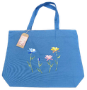 Artzy bag - FLOWERS Design Tote Bag (Can Be Used For Art Bag/Beach Bag or Every Day Use)