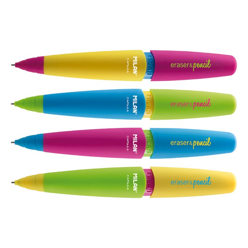 Milan Capsule Mix Eraser & Mechanical Pencil 0.7mm #185021932 (Each) - (32/bx)