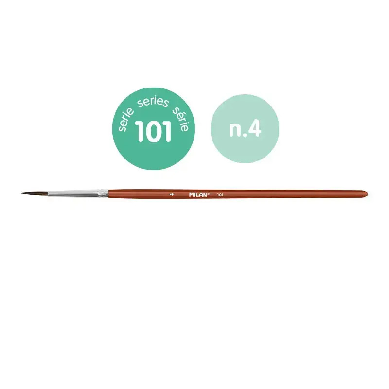 Milan School Round #4 Paint Brush Ser 101 #80304B (Singular) - (12/pk)