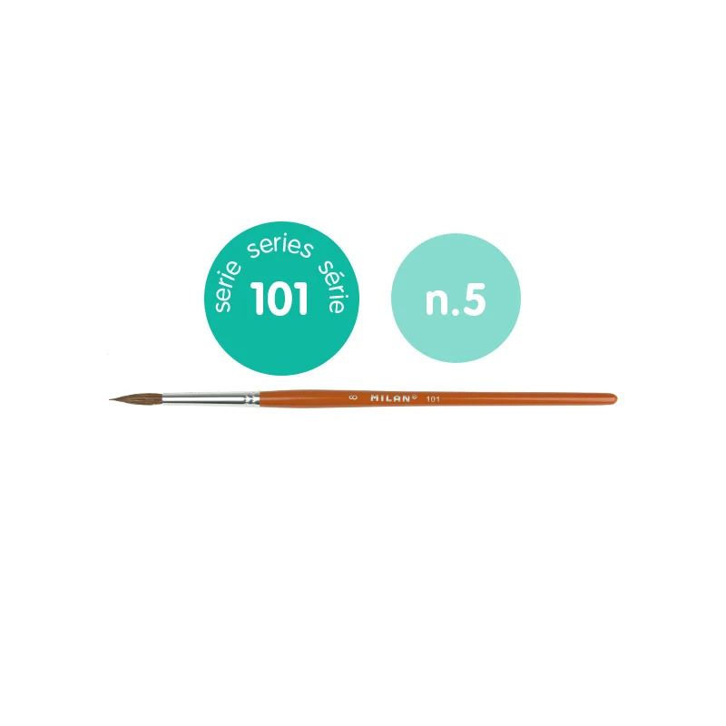 Milan School Round #5 Paint Brush Ser 101 #80305B (Singular) - (12/pk)