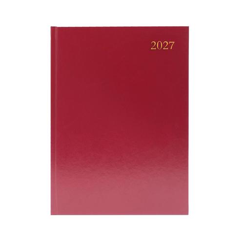 Desk Diary 1 Day Page A4 APPT (BURGUNDY) 2027 #KFA41ABG27