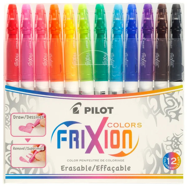 PILOT Frixion Erasable Felt Tip Pen 12Pack #SWFCS12