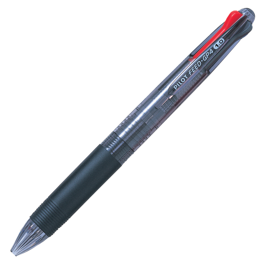 Pilot Feed GP4 BP Med 4 Colour (Blk/Bl/Rd/Gr) Pen #BPKG-35RMBT (Each) - 12/bx