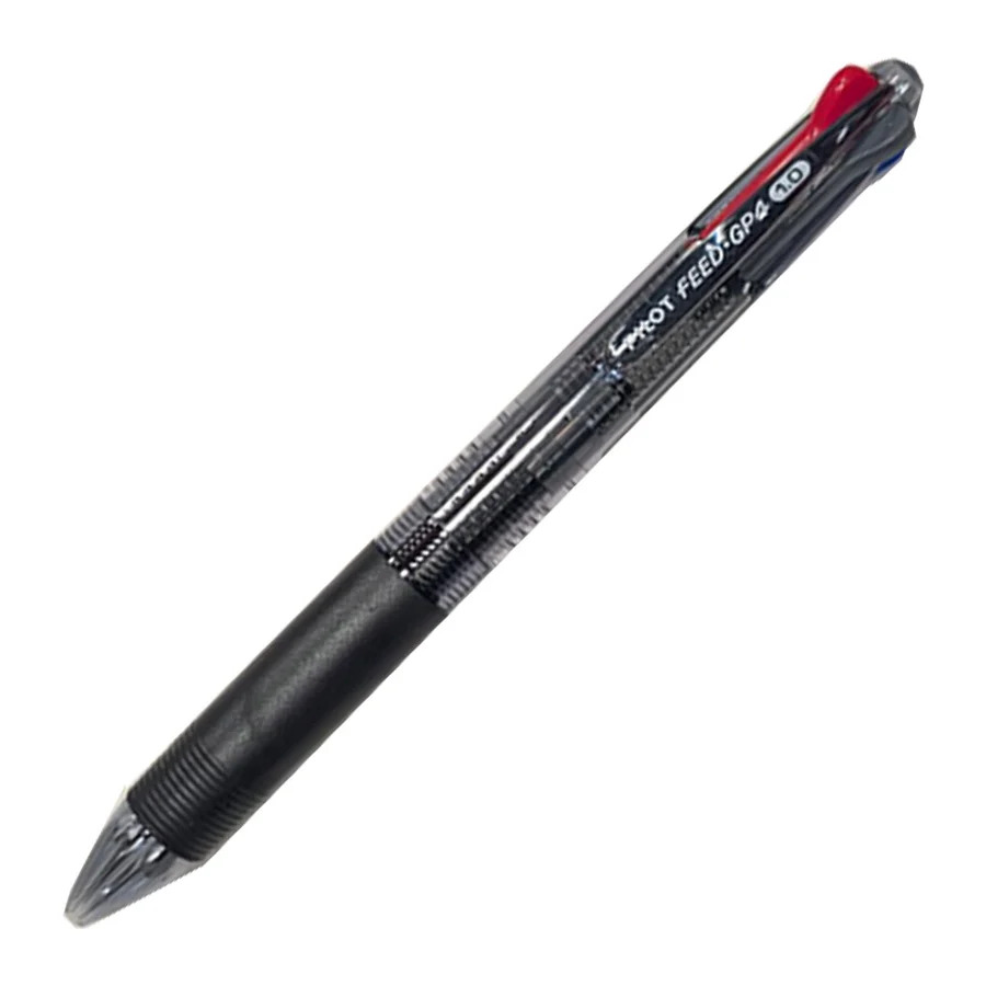 Pilot Feed GP4 BP Med 4 Colour (Blk/Bl/Rd/Gr) Pen #BPKG-35RMBT (Each) - 12/bx