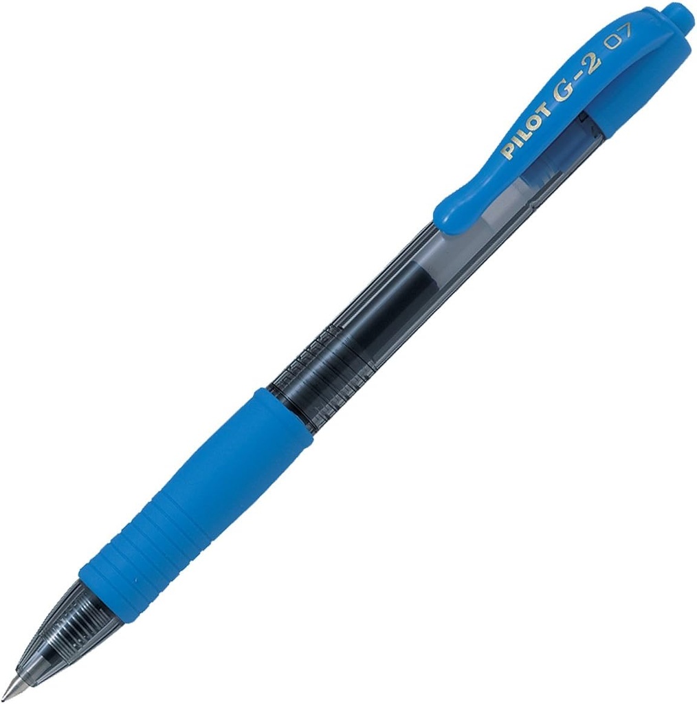 PILOT Retr. Gel SKY BLUE FINE #BL-G2-7SB 0.7mm Pen (Each) - (12/bx)