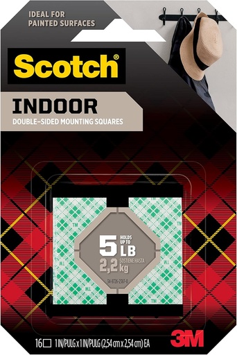 [3M111] Scotch Mounting Squares 1"  - (24/bx)