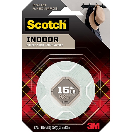 [3M114] Scotch Mounting Tape H/Duty 1"x 50" - (24/bx)