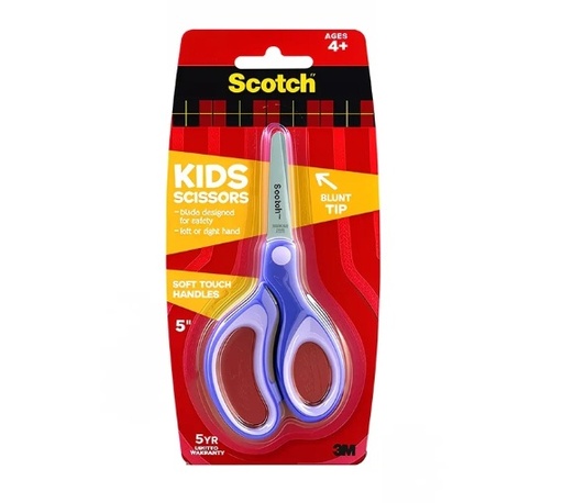 [3MSCIS5] Scotch Kids Scissors 5" Blunt #1441/1442B (Purple Only Left) 