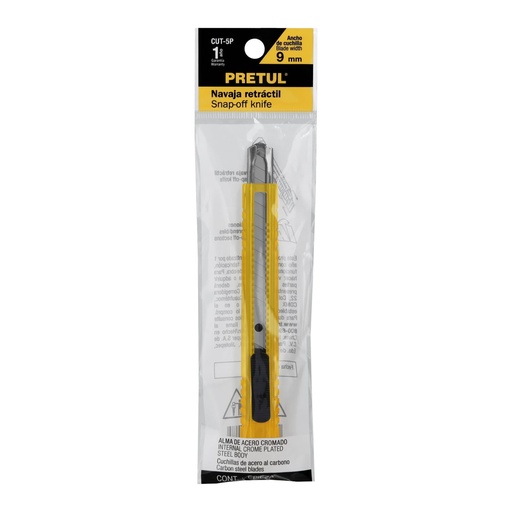 [B&WKNIFPR] PRETUL 5" Retractable Snap Off Knife