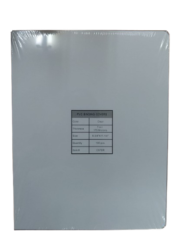 [AKBCVRLS] Binding Cover Clear L/S 7 Mil (Sold Singly)