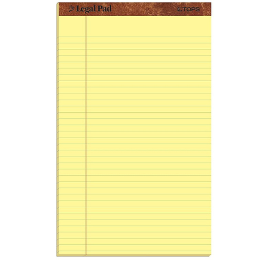 [ESWPFCYL] TOPS/AMPAD Writing Pads F/S YELLOW (12/PK)