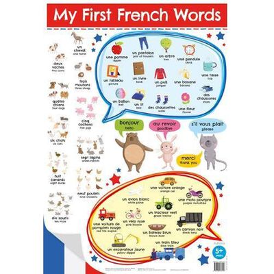 [AUCHARFW] Wall Charts MY FIRST FRENCH WORDS - Sale